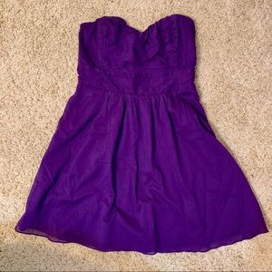 EXPRESS Brand New Strapless Purple Dress